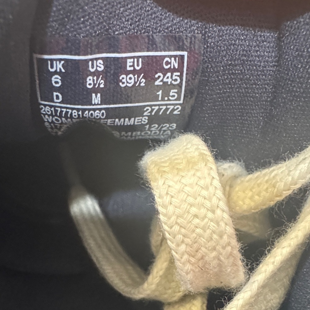 Clarks Denim Blue Sneakers with Cream Laces - Picture 10 of 10